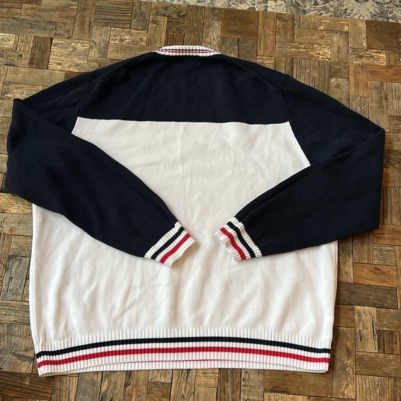 Brooks Brothers Men’s Cotton America Red White Blue Pullover Sweater Size Large - Picture 6 of 8